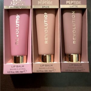 Revolution Lip Balm set of 3 new in box